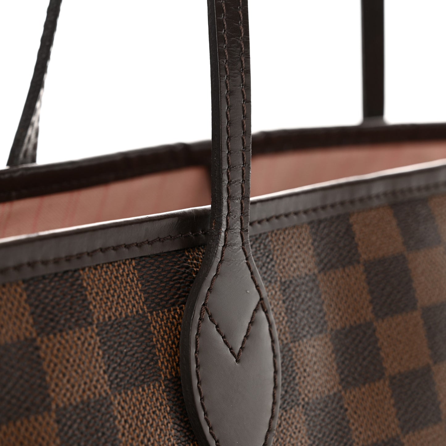 Damier Ebene Neo Neverfull MM Rose Ballerine