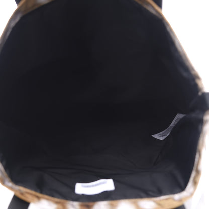 Burberry Nylon Deer Print Flat Tote Bag Black Brown 4 of 10