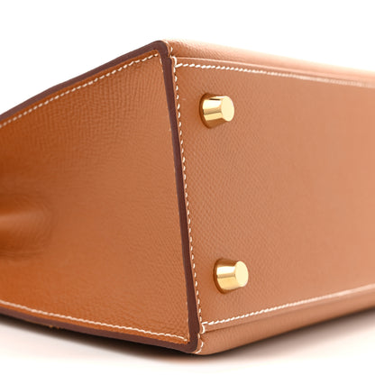 Hermes Epsom Kelly Sellier 25 Gold 9 of 10