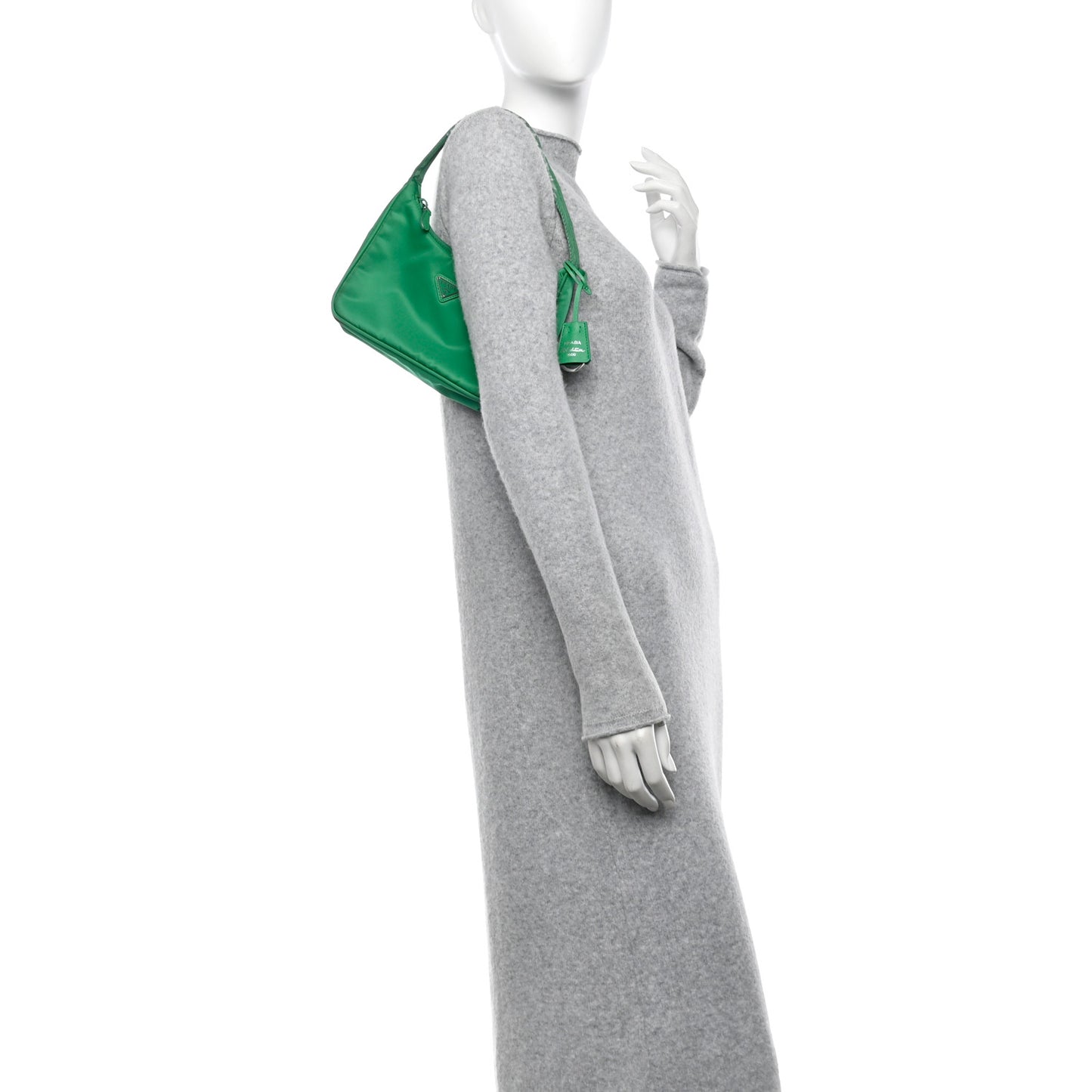 Tessuto Nylon Mini Re-Edition 2000 Bag Menta