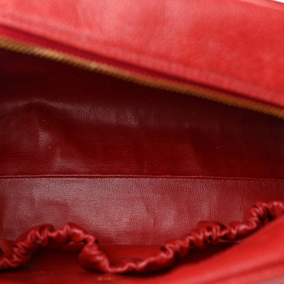 Chanel Caviar Timeless CC Cosmetic Pouch Bag Red 5 of 10