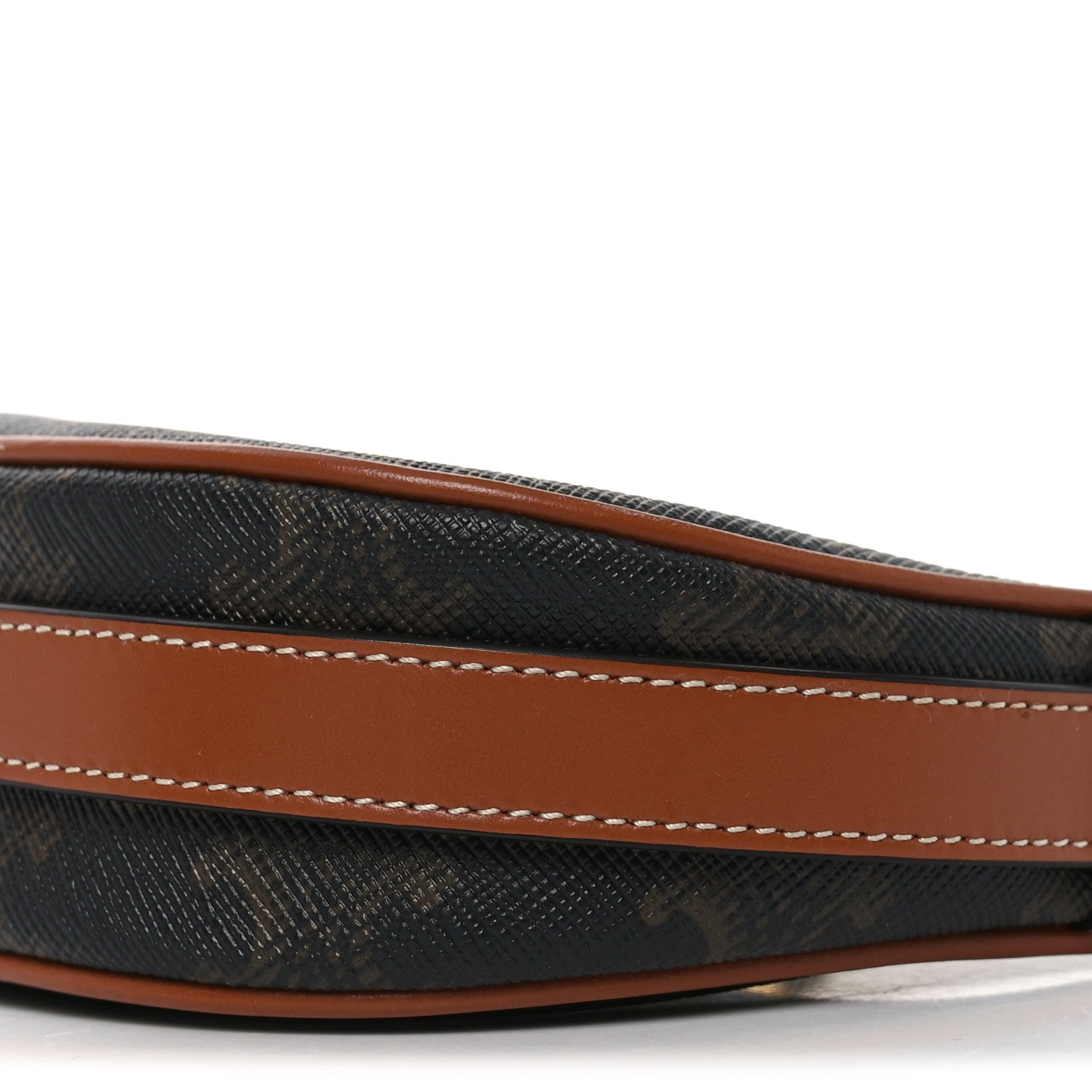 Celine Canvas Calfskin Mini Ava Triomphe Shoulder Bag Tan 15 of 17