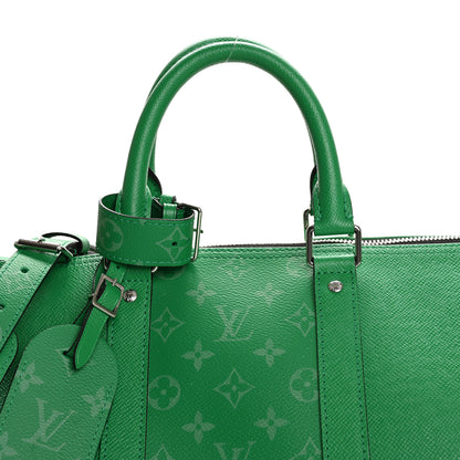 Louis Vuitton Taigarama Keepall Bandouliere 55 Cactus Green 6 of 10