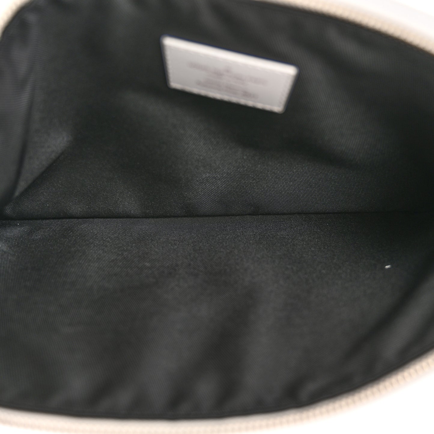 Calfskin Newspaper Print Pouch