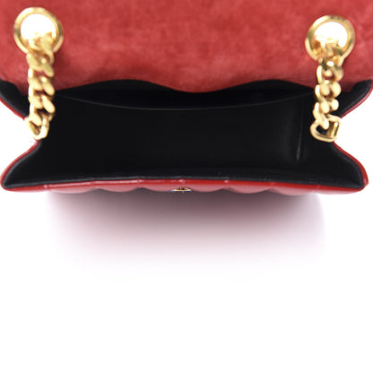 Saint Laurent Patent Calfskin Matelasse Monogram Medium Vicky Chain Bag Rouge Eros 5 of 12