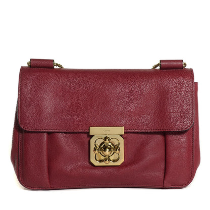 Chloe Calfskin Medium Elsie Shoulder Bag Plum Purple 1 of 8