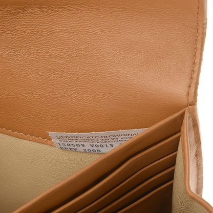 Bottega Veneta Nappa Intrecciato Continental Flap Wallet Cinnamon 7 of 9