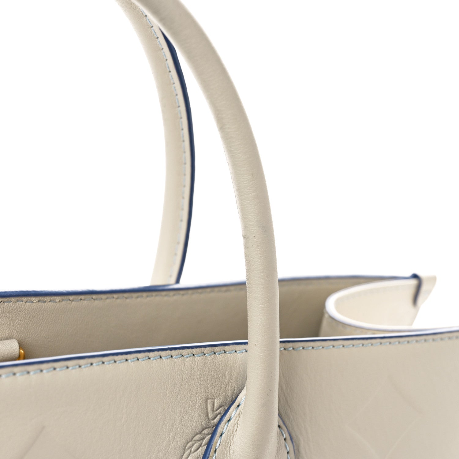 MCM Calfskin Gradation Monogram Large Munchen Tote Blue 9 of 9