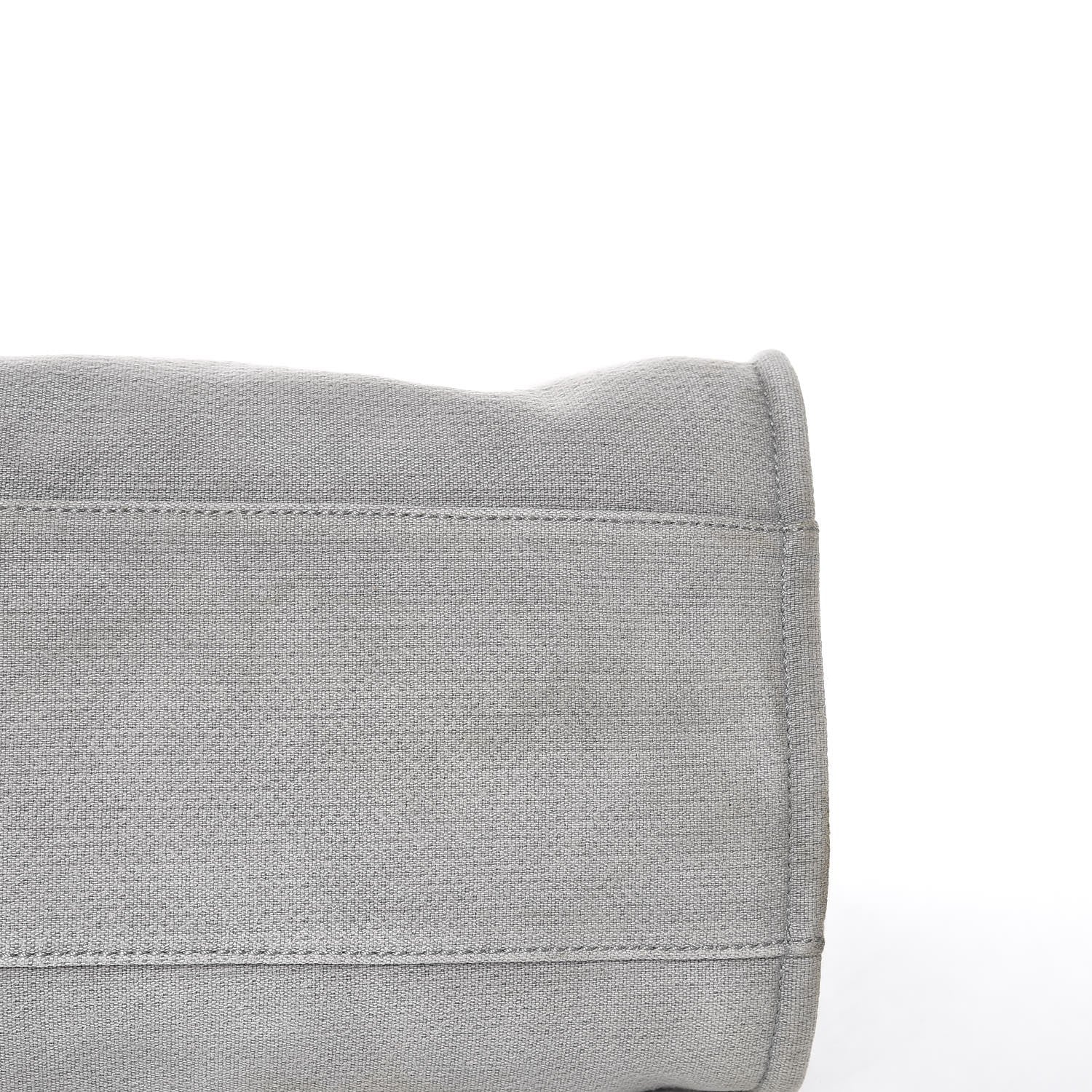 Chanel Canvas Large Deauville Tote Grey 12 of 18