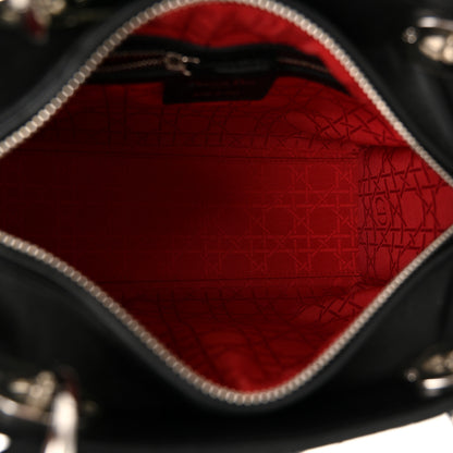 Christian Dior Lambskin Cannage Medium Lady Dior Black 5 of 10