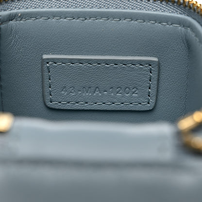 Christian Dior Patent Cannage Cube Wristlet Blue 7 of 10