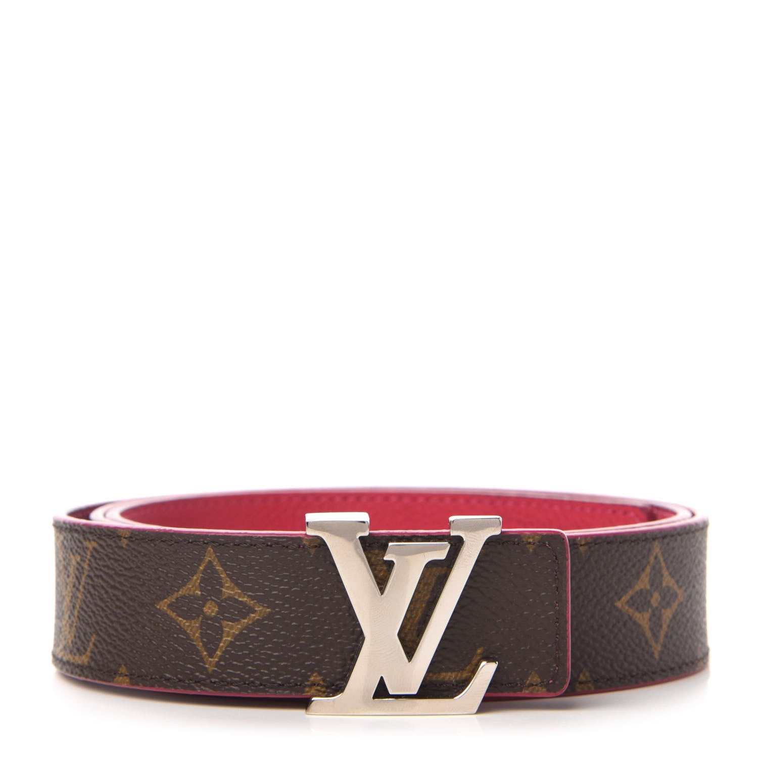 Louis Vuitton Monogram 30mm LV Initiales Reversible Belt 90 36 Fuchsia 1 of 8