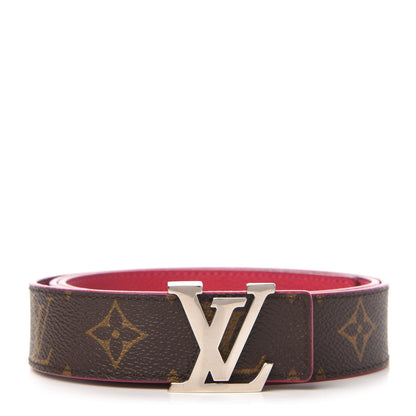 Louis Vuitton Monogram 30mm LV Initiales Reversible Belt 90 36 Fuchsia 1 of 8