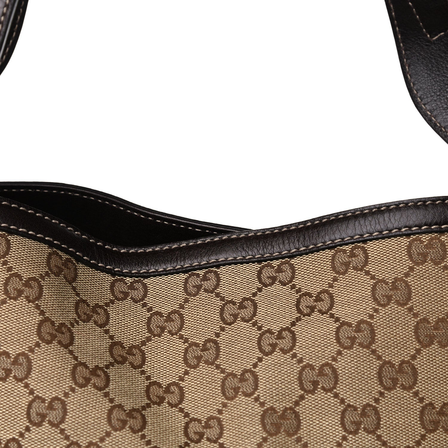 Gucci Monogram Large Icon Bit Tote Dark Brown 9 of 14