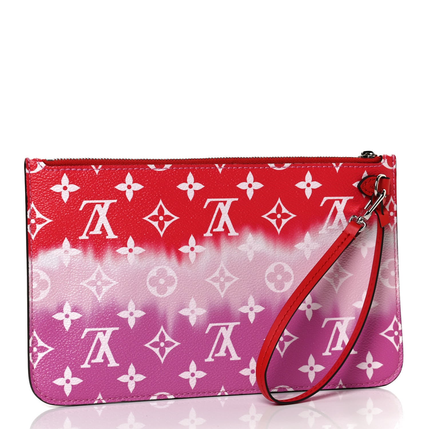 Louis Vuitton Monogram Escale Neverfull MM GM Pochette Rouge 3 of 8