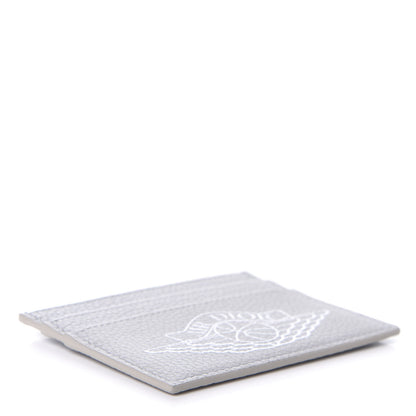 Christian Dior X AIR JORDAN Grained Calfskin Card Holder Grey 4 of 6
