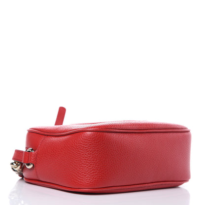 Gucci Pebbled Calfskin Small Soho Disco Bag Tabasco Red 4 of 9