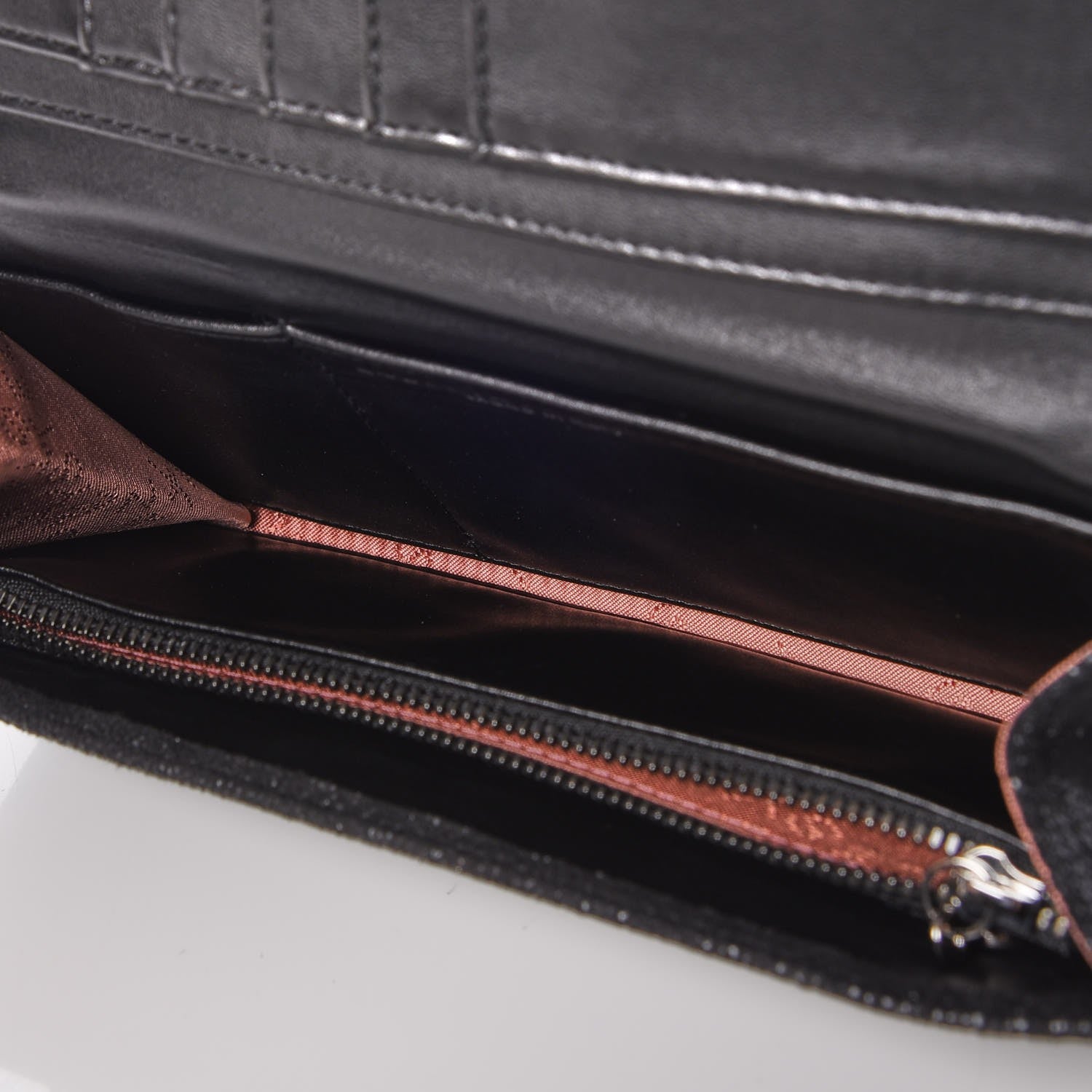 Stella McCartney Shaggy Deer Falabella Flap Wallet Black 5 of 9