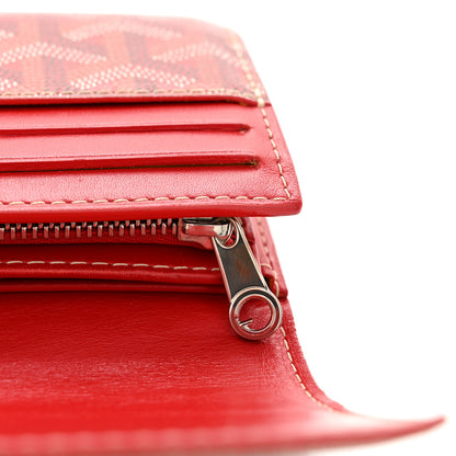 Goyard Goyardine Varenne Long Wallet Red 9 of 10