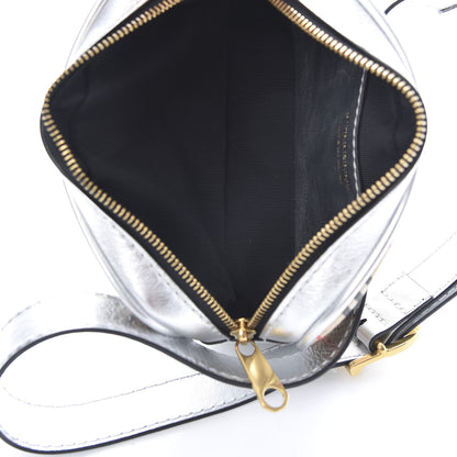 Burberry Metallic Smooth Calfskin 1983 Knight Check Link Bum Bag Silver 5 of 12