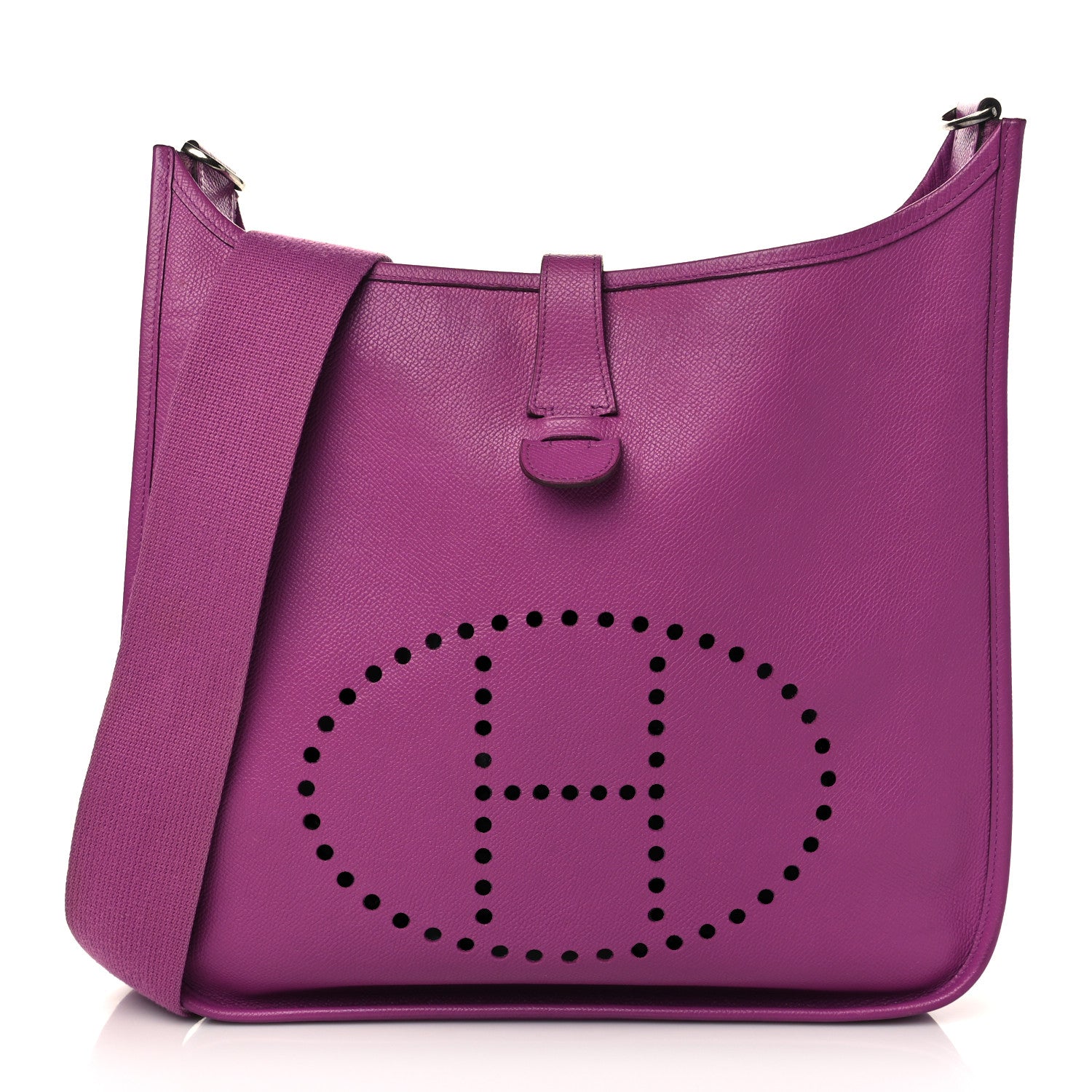 Hermes Epsom Evelyne II GM Cyclamen 1 of 13