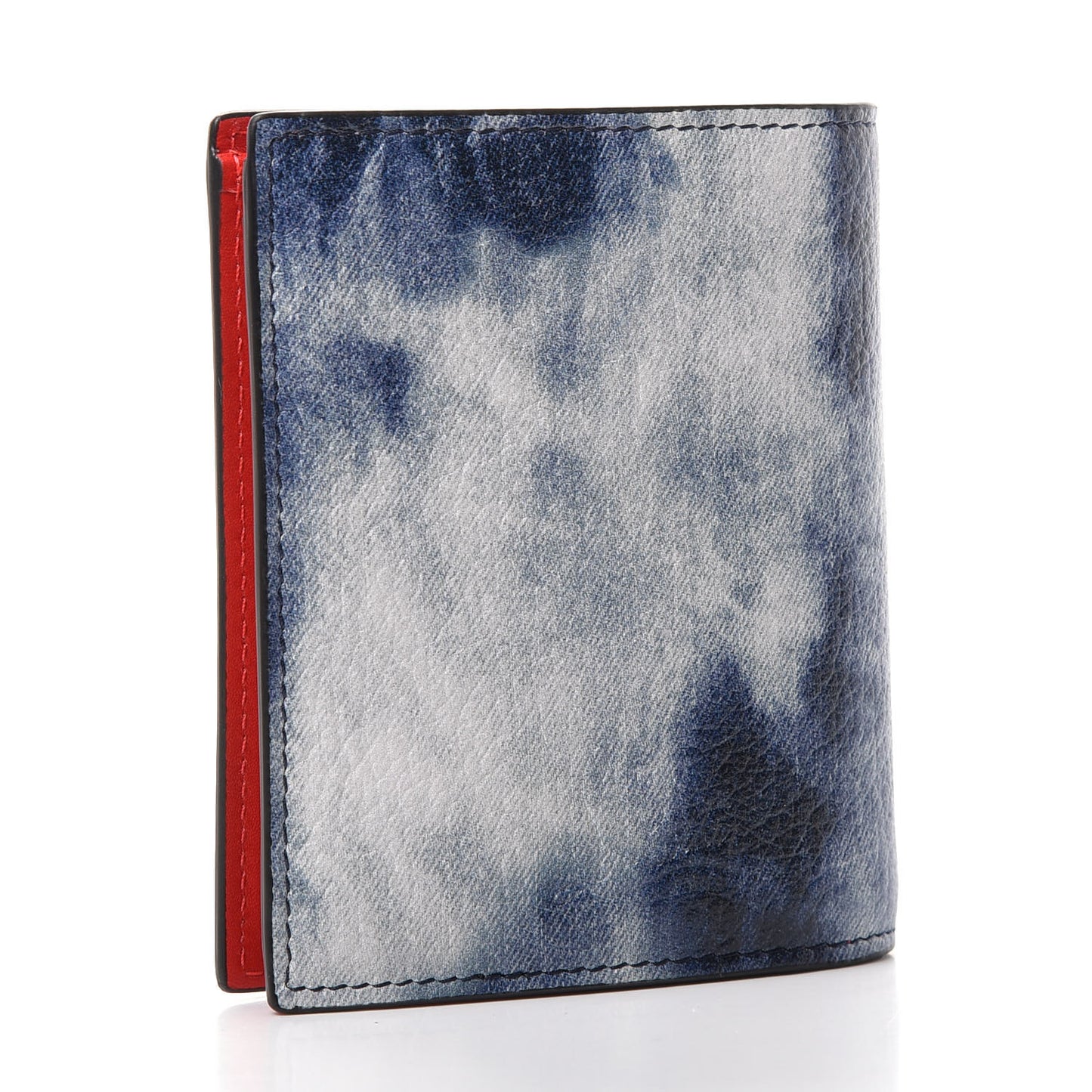 Calfskin Spiked Paros Wallet Blue