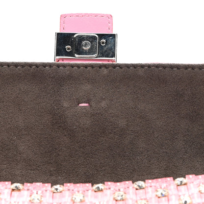 Fendi Crystal Beaded Monster Baguette Belt Bag Pink 11 of 11