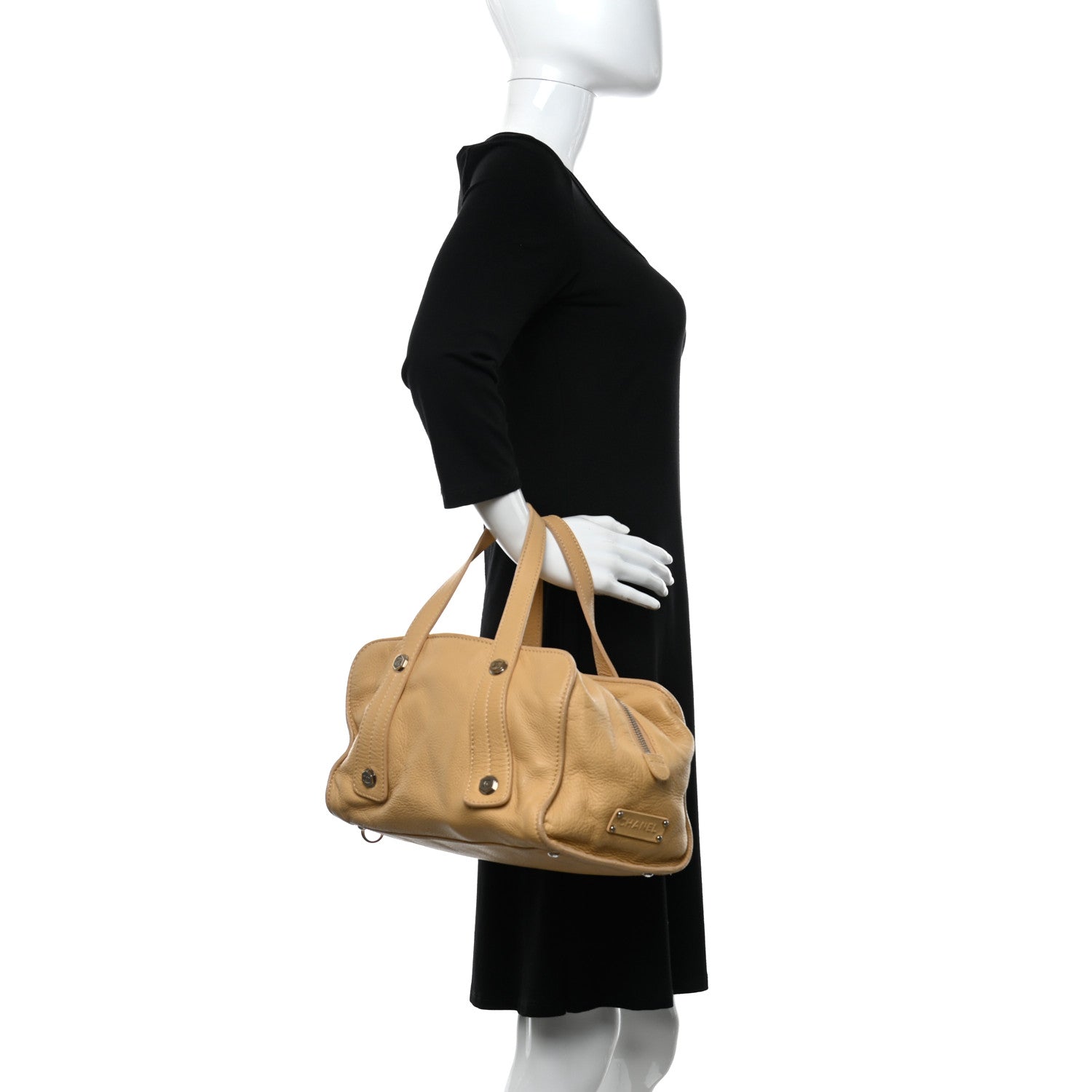 Chanel Deerskin Medium Bolt Bag Beige 2 of 18