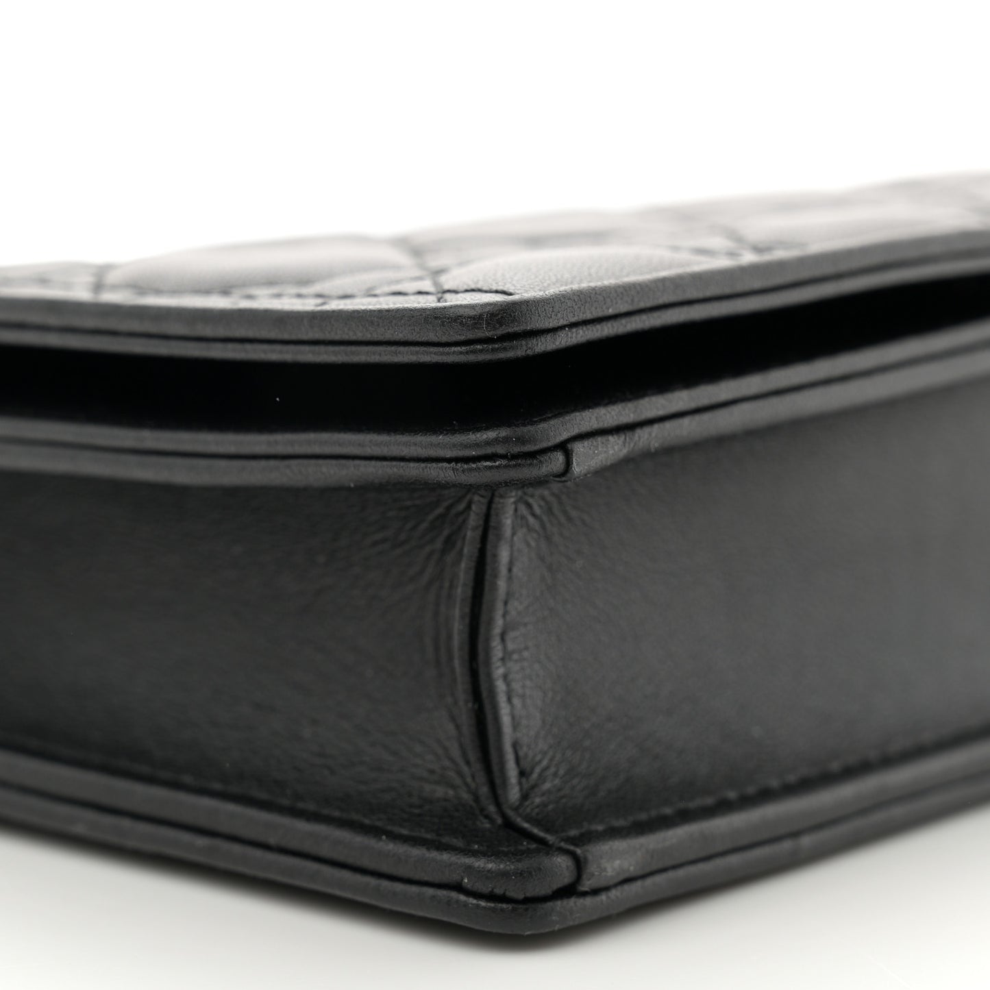 Lambskin Cannage Lady Dior Pouch Black