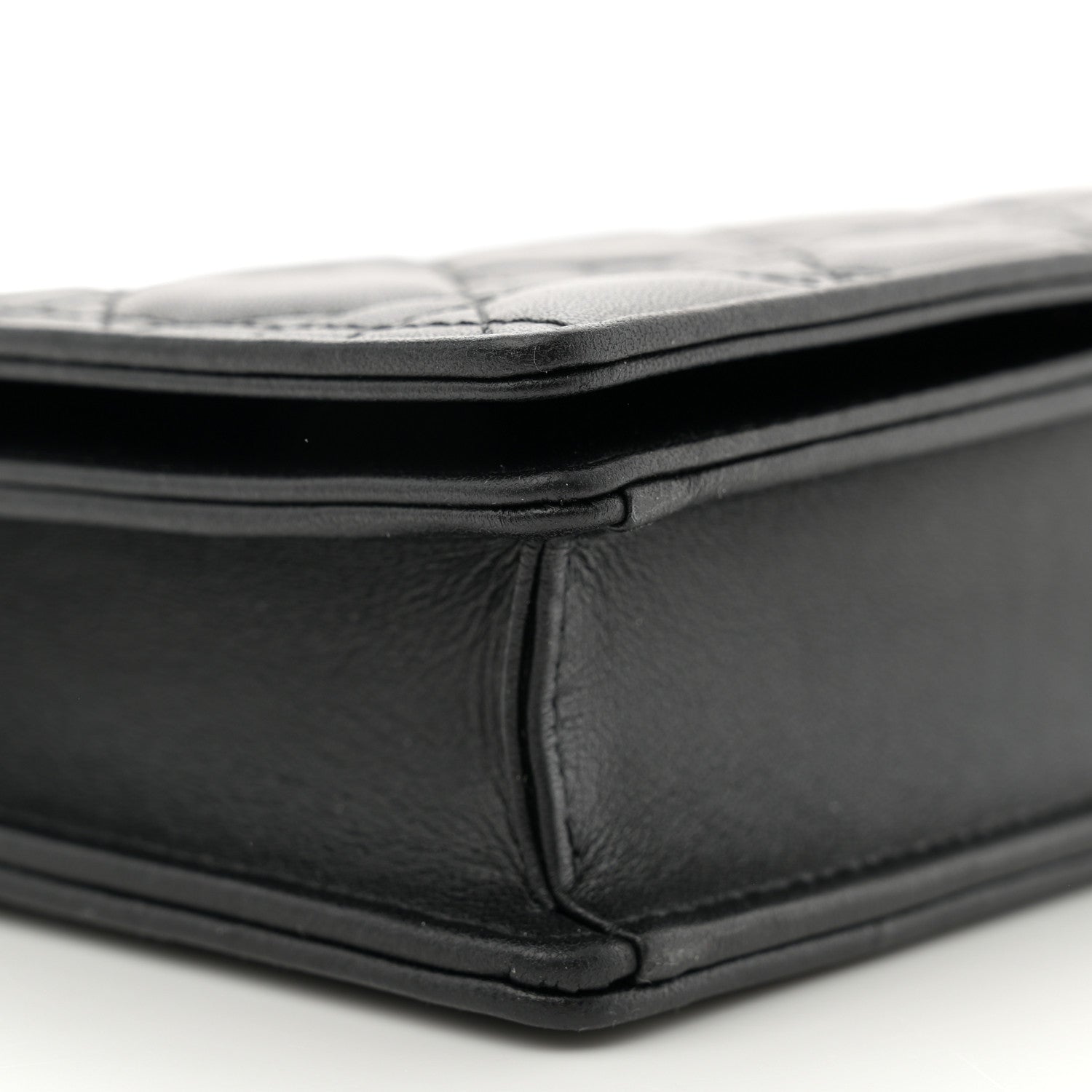 Christian Dior Lambskin Cannage Lady Dior Pouch Black 10 of 11