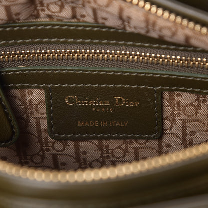 Christian Dior Lambskin Cannage Medium Lady Dior Olive Green 8 of 9