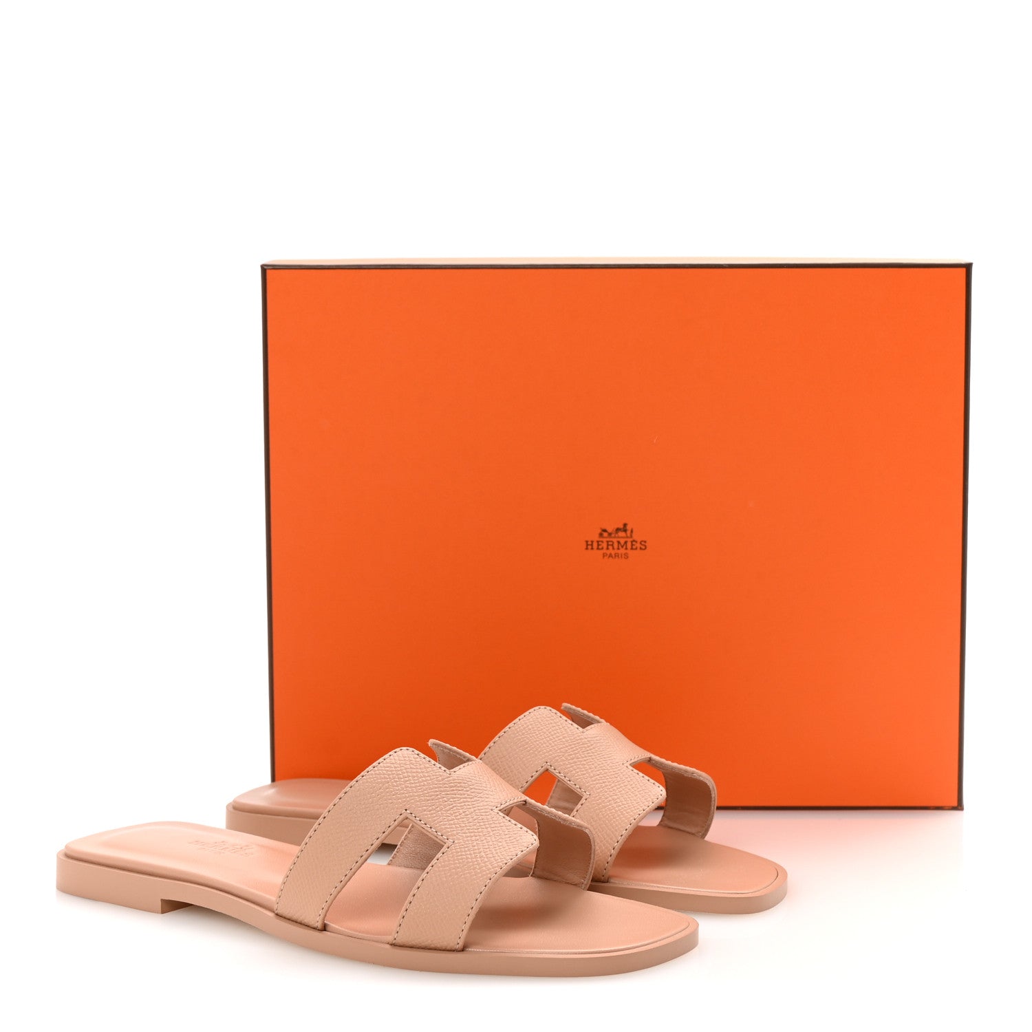 Hermes Epsom Oran Sandals 36.5 Beige Perlino 10 of 10