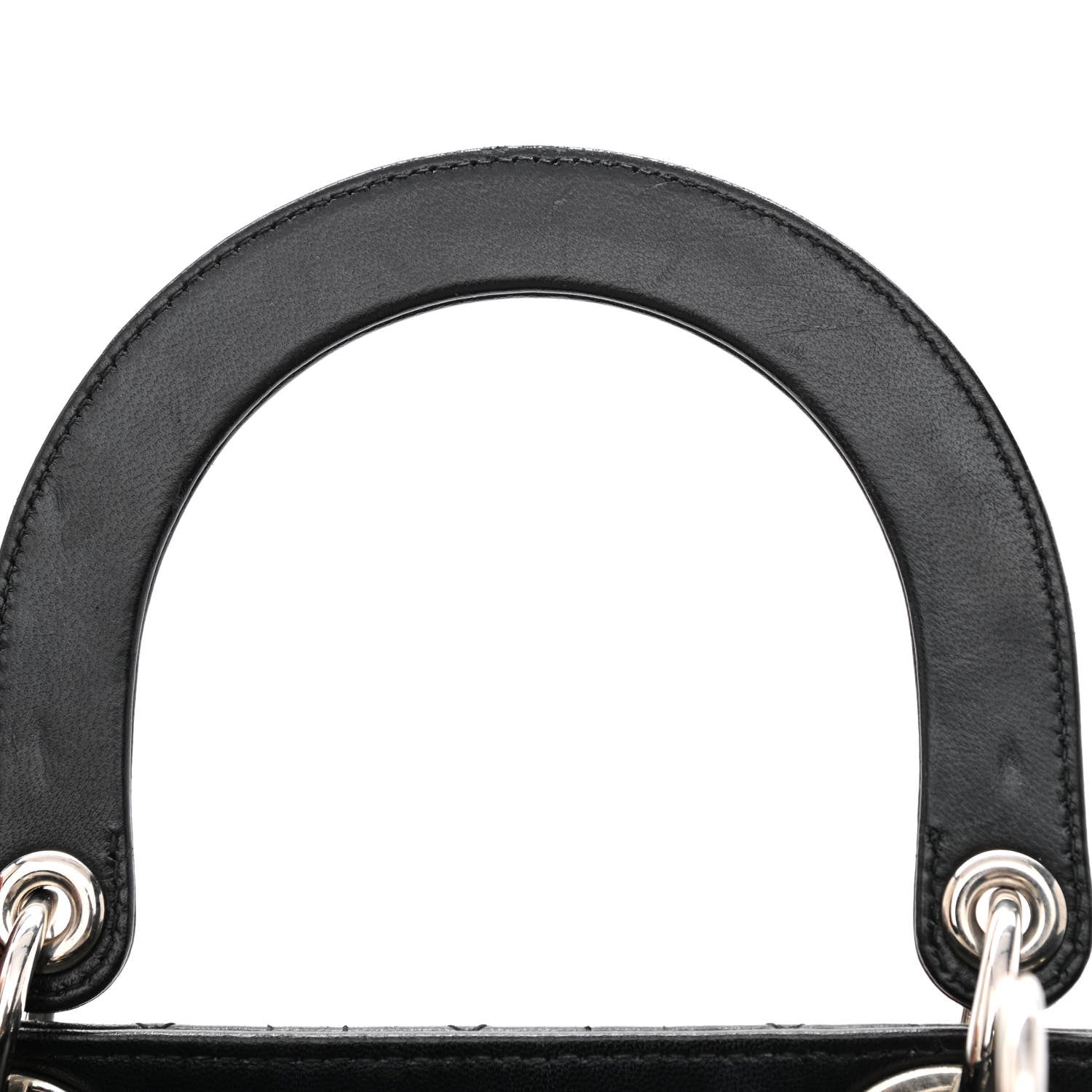 Christian Dior Lambskin Cannage Large Lady Dior Black 13 of 15