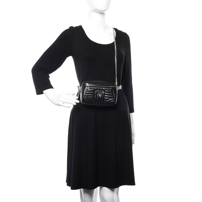 Prada Soft Calfskin Impunture Diagramme Belt Bag Black 2 of 9