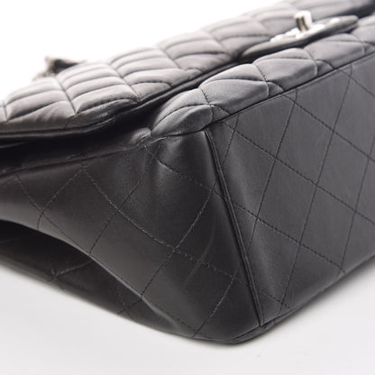 Chanel Lambskin Quilted Maxi Double Flap Black 10 of 11