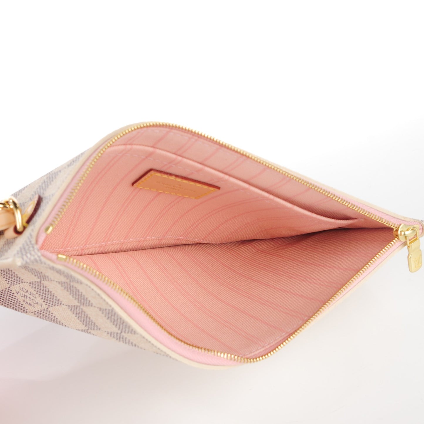 Damier Azur Neverfull MM GM Pochette Rose Ballerine