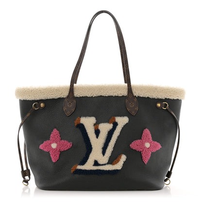 Louis Vuitton Calfskin Monogram Teddy Neverfull MM Black 1 of 14