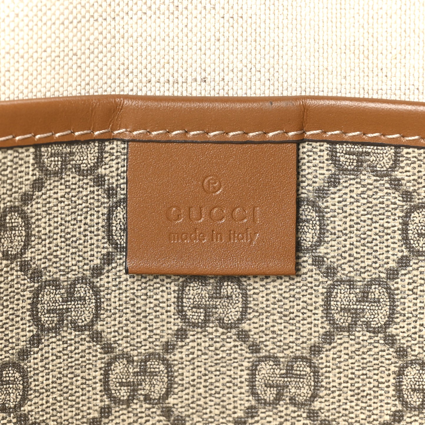 GG Plus Monogram Medium Signature Web Loop Tote Light Brown