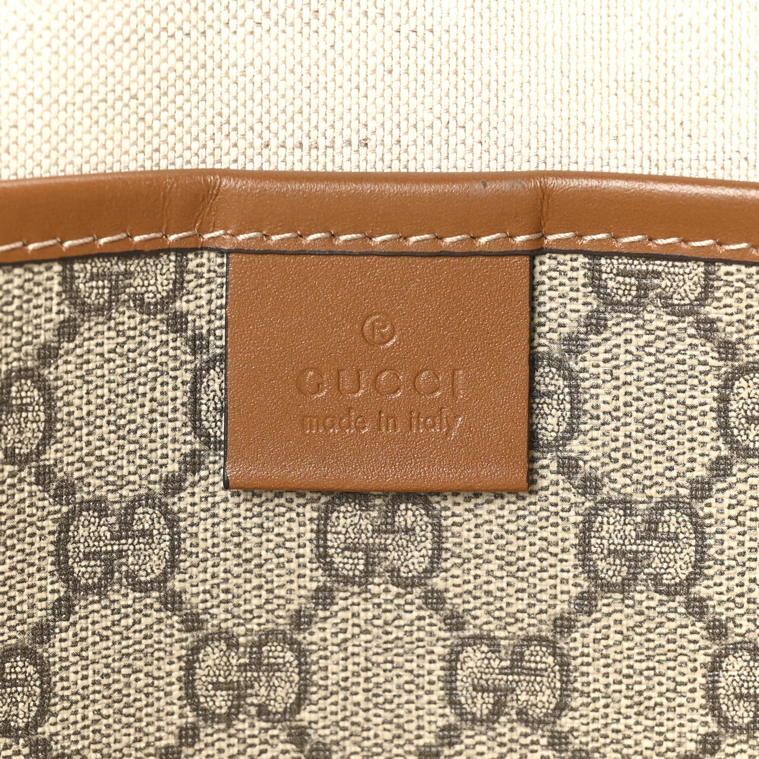 Gucci GG Plus Monogram Medium Signature Web Loop Tote Light Brown 5 of 9