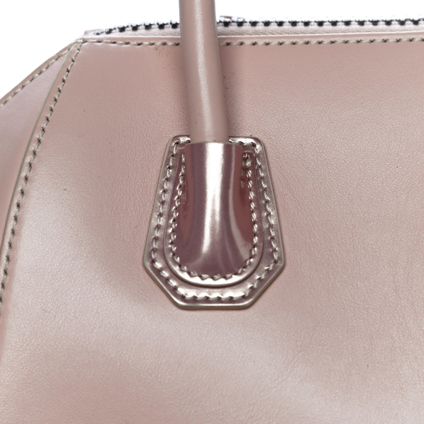 Metallic Calfskin Mini Antigona Light Pink