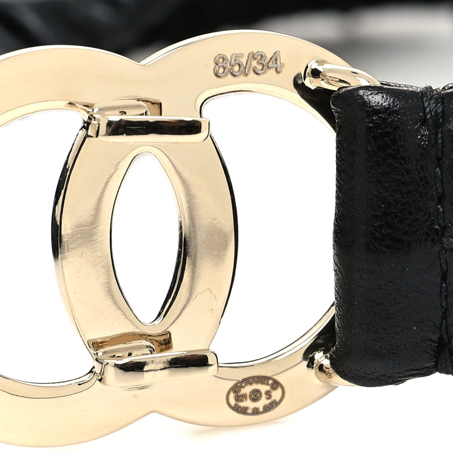 Lambskin CC Belt 85 34 Black