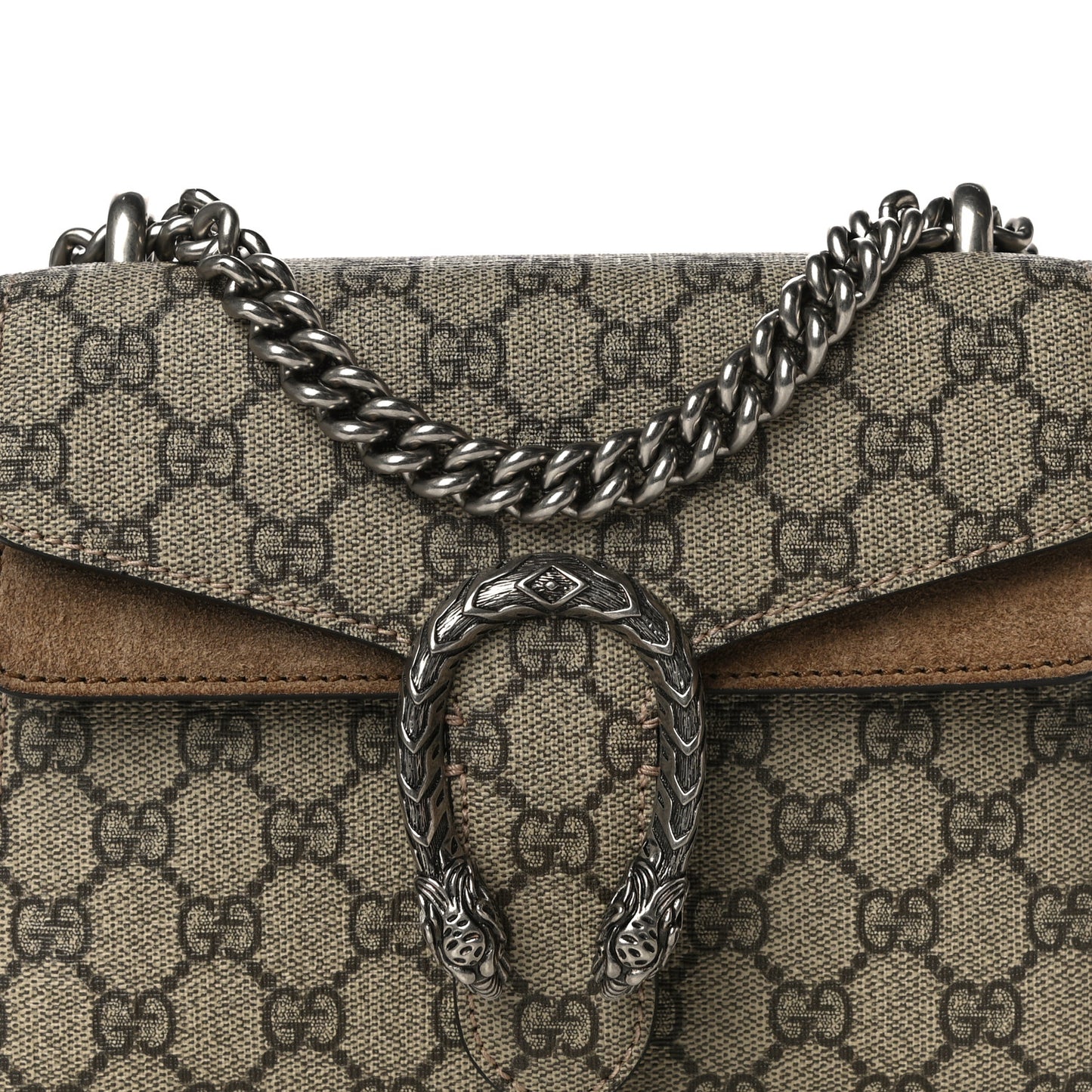 GG Supreme Monogram Mini Dionysus Shoulder Bag Taupe