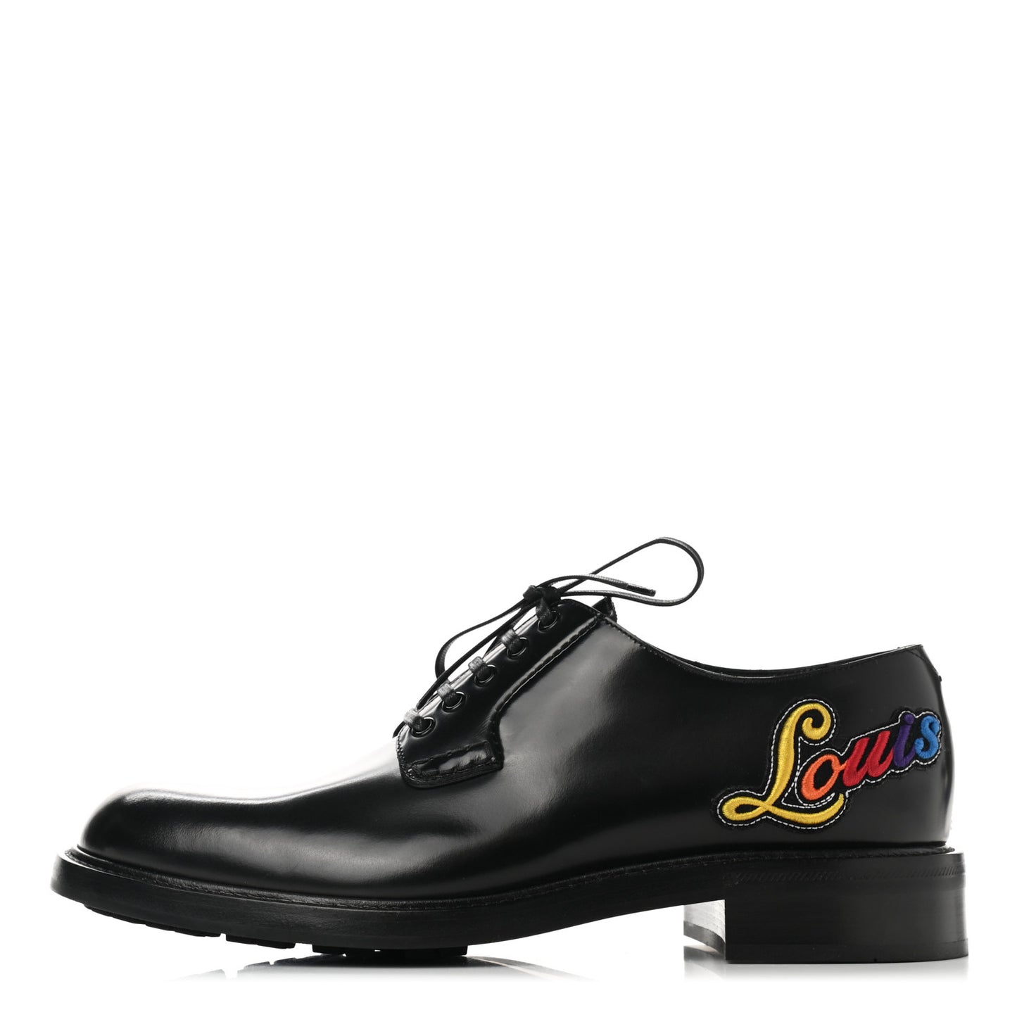 Calfskin Mens Derby Shoes 9 Black