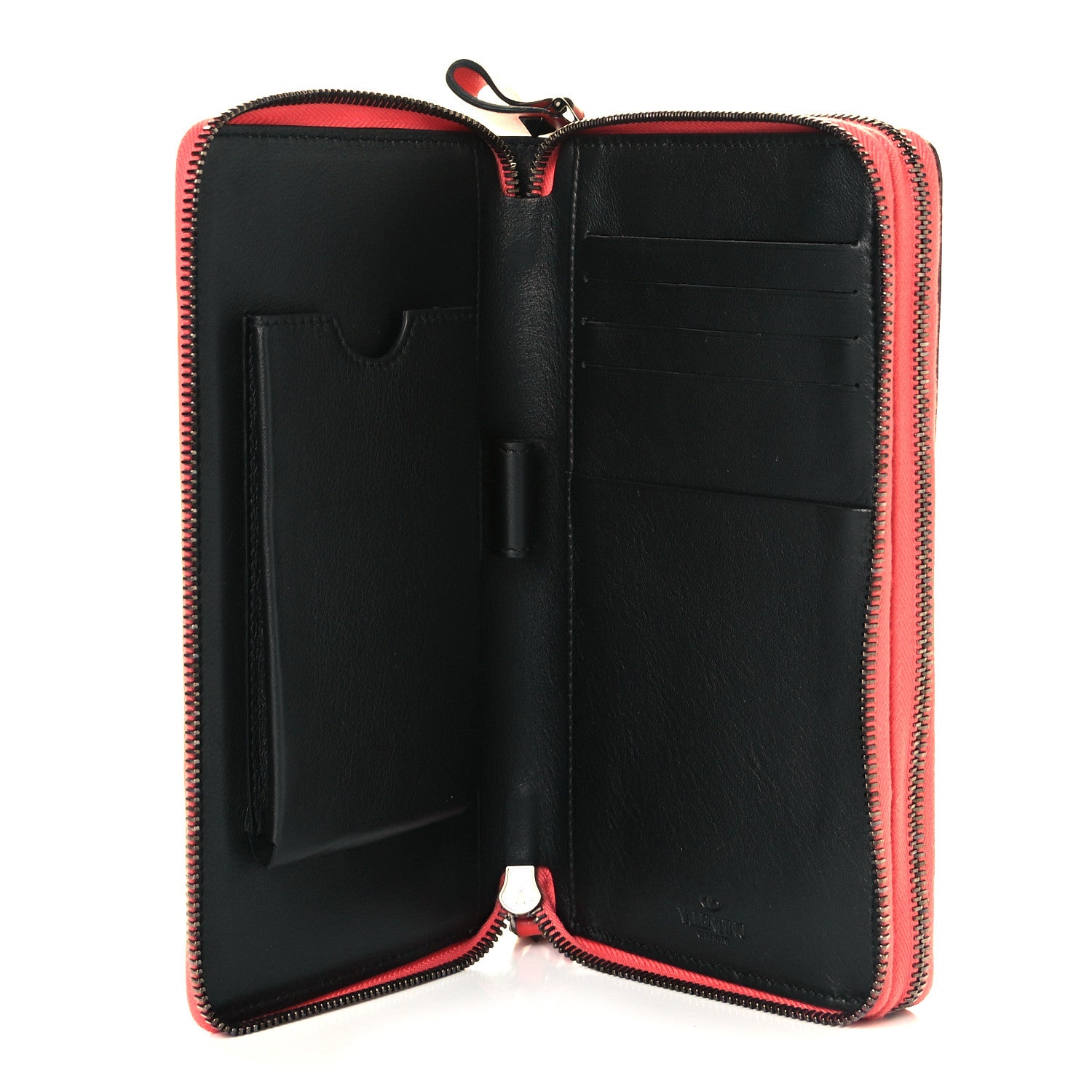 Valentino Garavani Nappa Canvas Camouflage Rockstud Top Handle Travel Wallet Multicolor 7 of 9