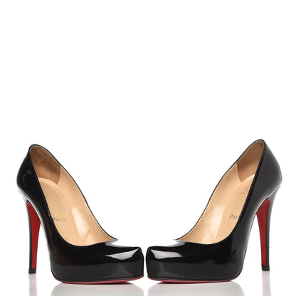 Christian Louboutin Patent Rolando 120 Pumps 37 Black 6 of 16