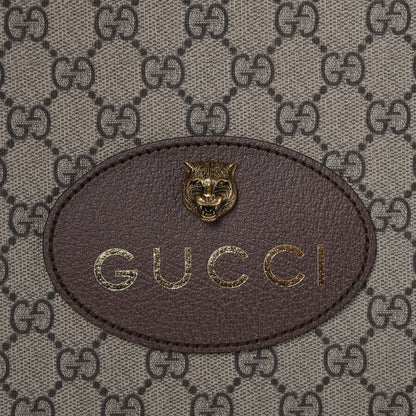 Gucci GG Supreme Monogram Neo Vintage Drawstring Backpack Beige New Acero Crop 6 of 8