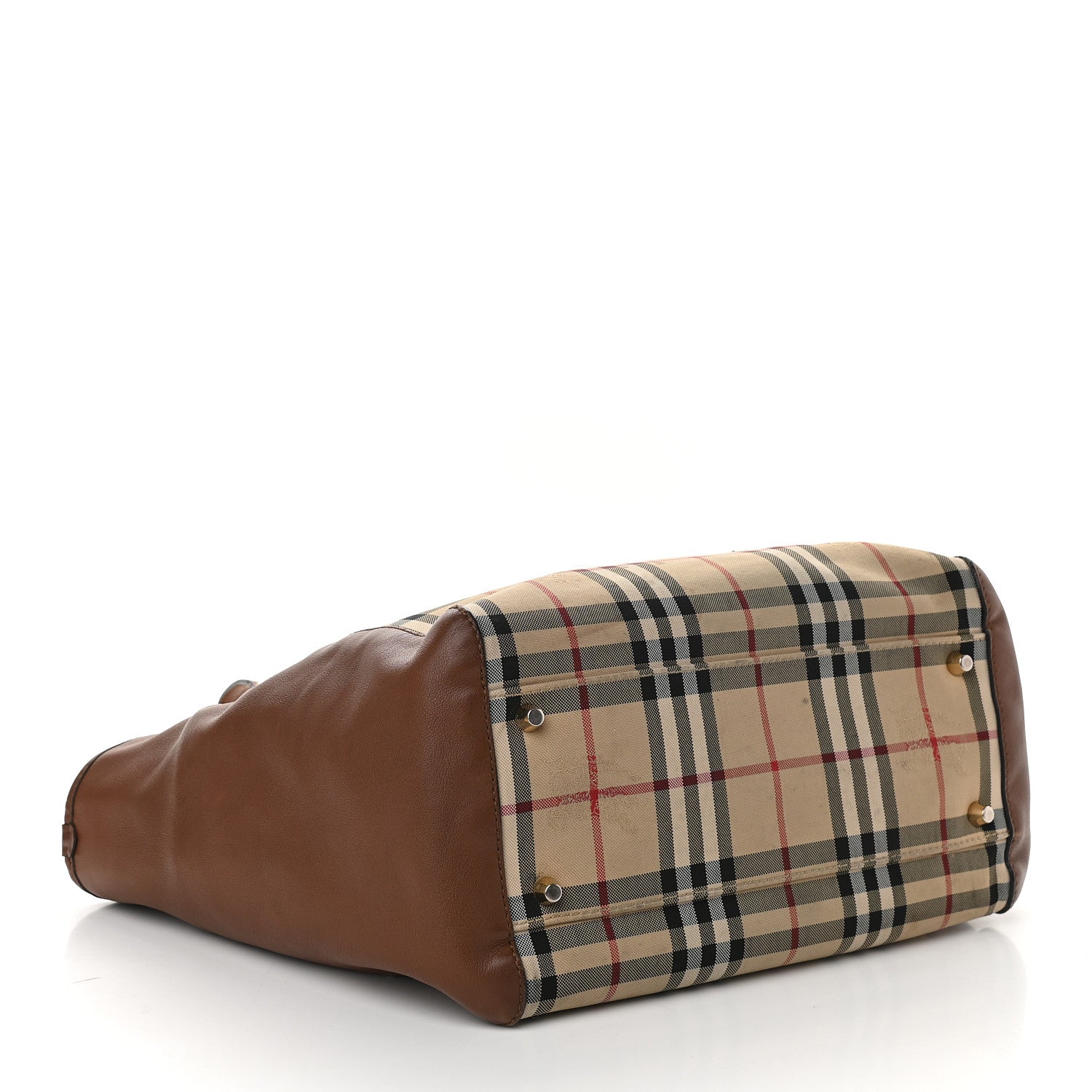 Burberry Horseferry Check Small Canterbury Tote Honey 3 of 13