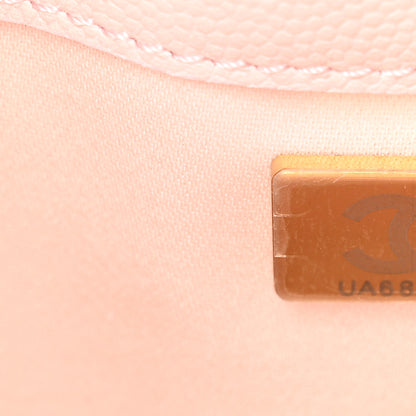 Chanel Caviar Quilted Mini Chanel 25 Handbag Light Pink 11 of 20