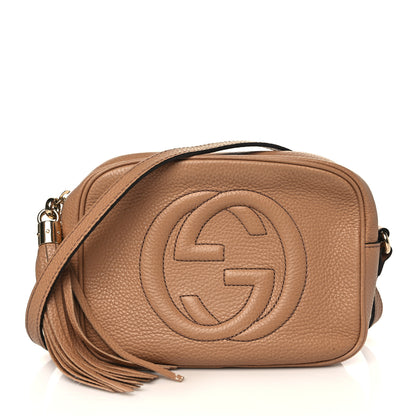 Gucci Pebbled Calfskin Small Soho Disco Bag Camelia 1 of 10