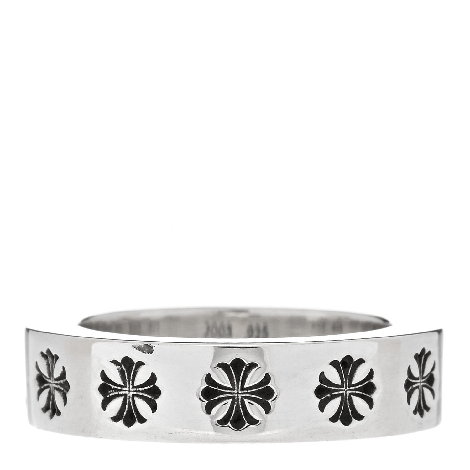 Chrome Hearts Sterling Silver Forever Spacer Ring 56 7.5 3 of 5